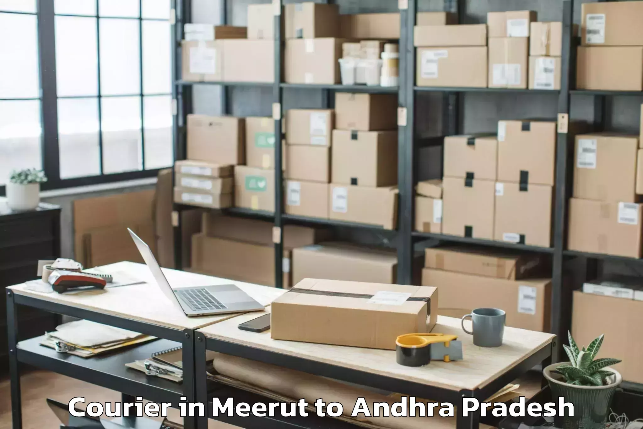 Top Meerut to Poduru Courier Available